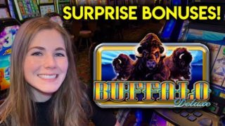 Buffalo Deluxe Slot Machine! I Had No Clue The Bonus Can Be Triggered This Way!
