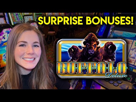 Buffalo Deluxe Slot Machine! I Had No Clue The Bonus Can Be Triggered This Way!