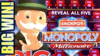 ★HUGE MONOPOLY BIG WIN!★ ? MONOPOLY MILLIONAIRE & MONOPOLY JACKPOT STATION Slot Machine (SG)