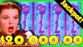 $20,000.00! The BEST WIZARD OF OZ Slot Machine Bonus JACKPOTS On Youtube!