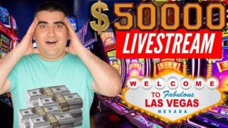 ? $50,000 High LIMIT Huge LIVE STREAM Slot Play From LAS VEGAS – Up To $100 A Spins! The Power Of NG