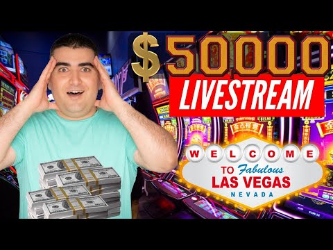 ? $50,000 High LIMIT Huge LIVE STREAM Slot Play From LAS VEGAS – Up To $100 A Spins! The Power Of NG