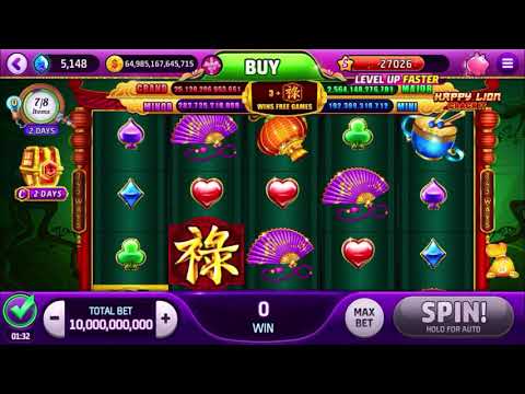 Slotomania GRAND JACKPOT Happy Lion Crack it 10b bet