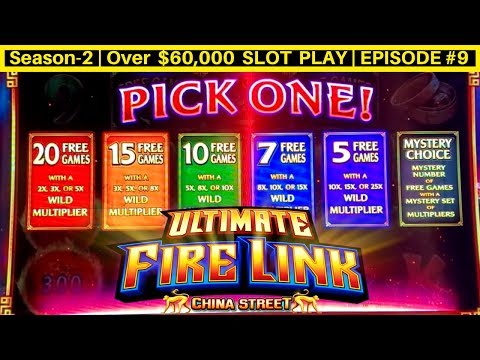 Ultimate Fire Link Slot Machine Max Bet Bonus – Live Slot Play | Season-2 | EPISODE #9