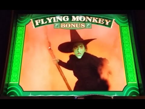 Wizard of Oz Slot Machine-5 FLYING MONKEY BONUSES