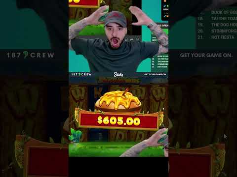 WHAT A CRAZY SLOT BONUS ! 🤑 #slots #casino #stake #187crew #crypto #streamer #stream #gambling